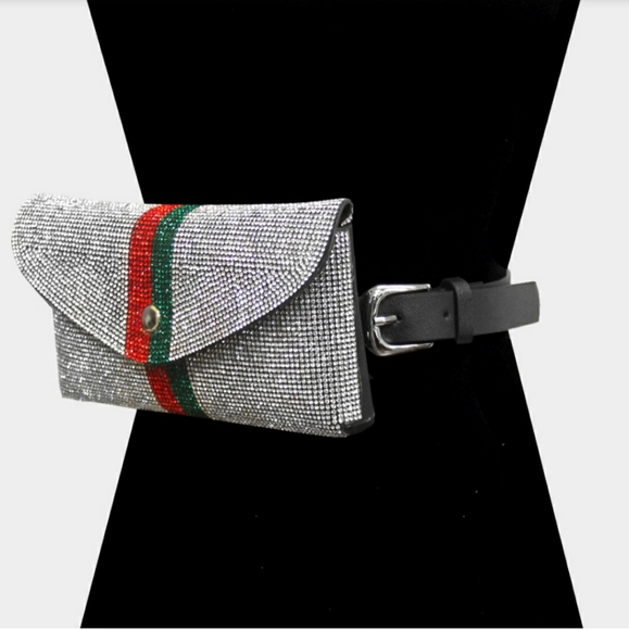 *NWT* Rhinestone Fanny Pack - Picture 7 of 17